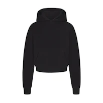 CROPPED HOODIE WITH EMBOSSED LOGO