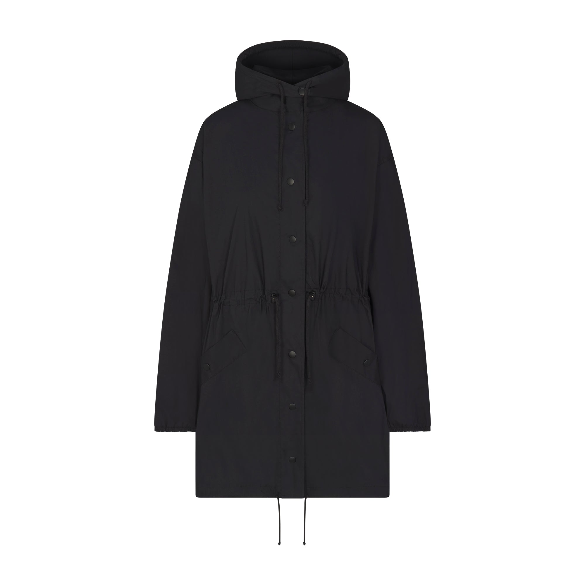 オガサカONYONE SWEATBREAK JACKET ブラック S WOVEN COTTON OVERSIZED ANORAK | ONYX | SKIMS