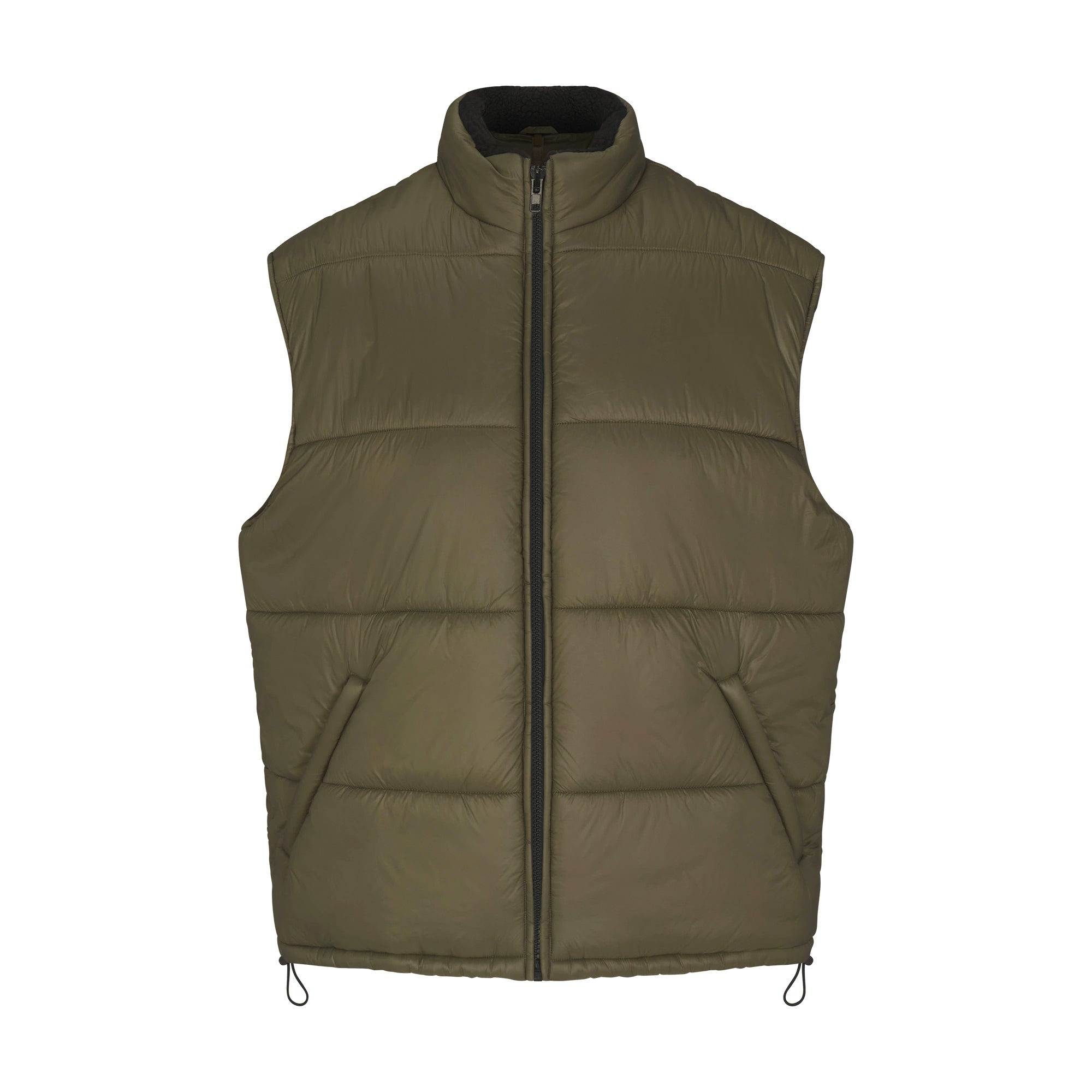 LIGHTWEIGHT PUFFER OVERSIZED VEST | OLIVE | SKIMS