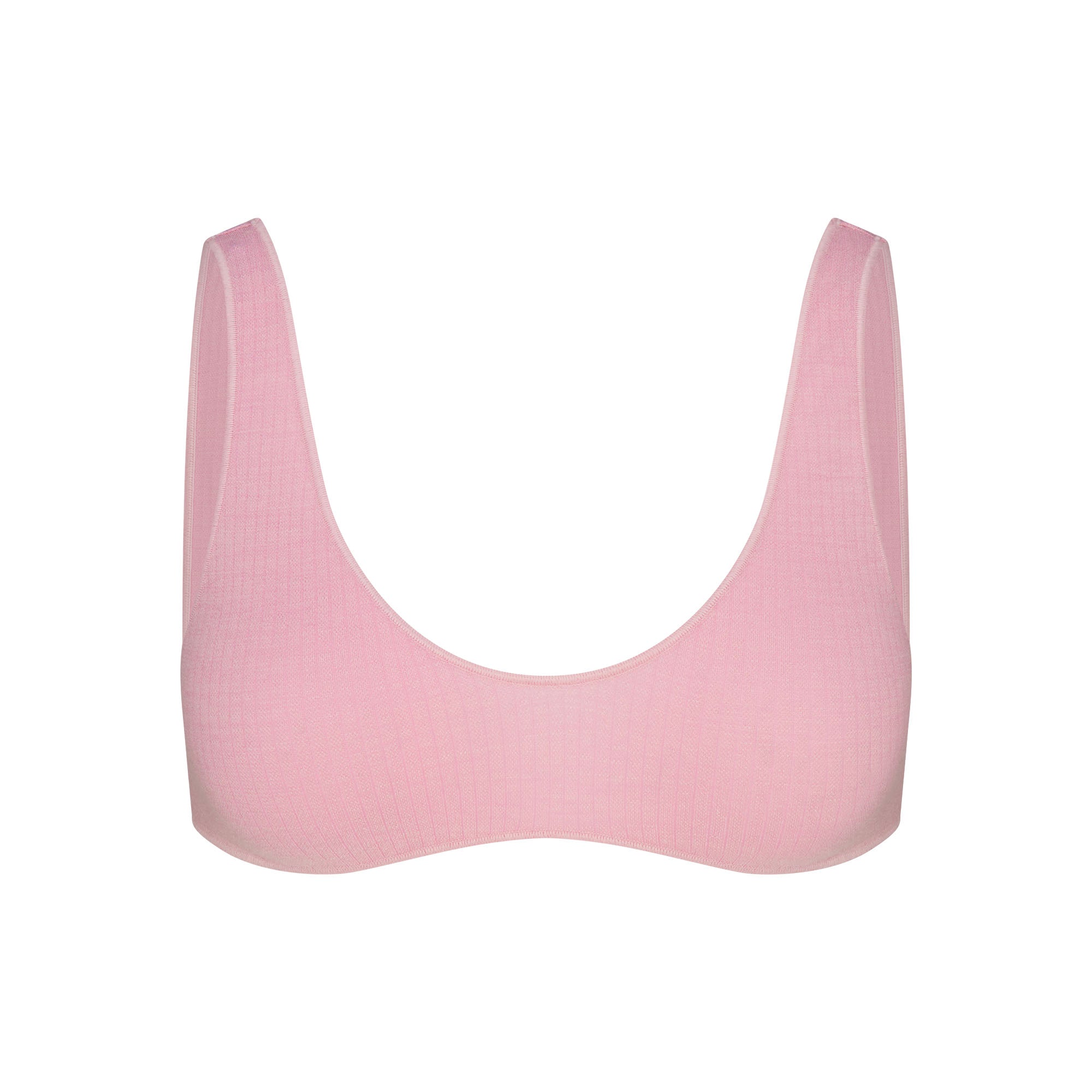 WOOL RIB BRALETTE | HALITE FLAT ON A WHITE BACKGROUND | FLT