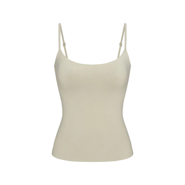 SOFT SMOOTHING SEAMLESS PADDED CAMI | ELM FLAT ON A WHITE BACKGROUND | FLT