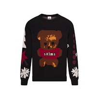 COTTON KNIT MENS INTARSIA SWEATER