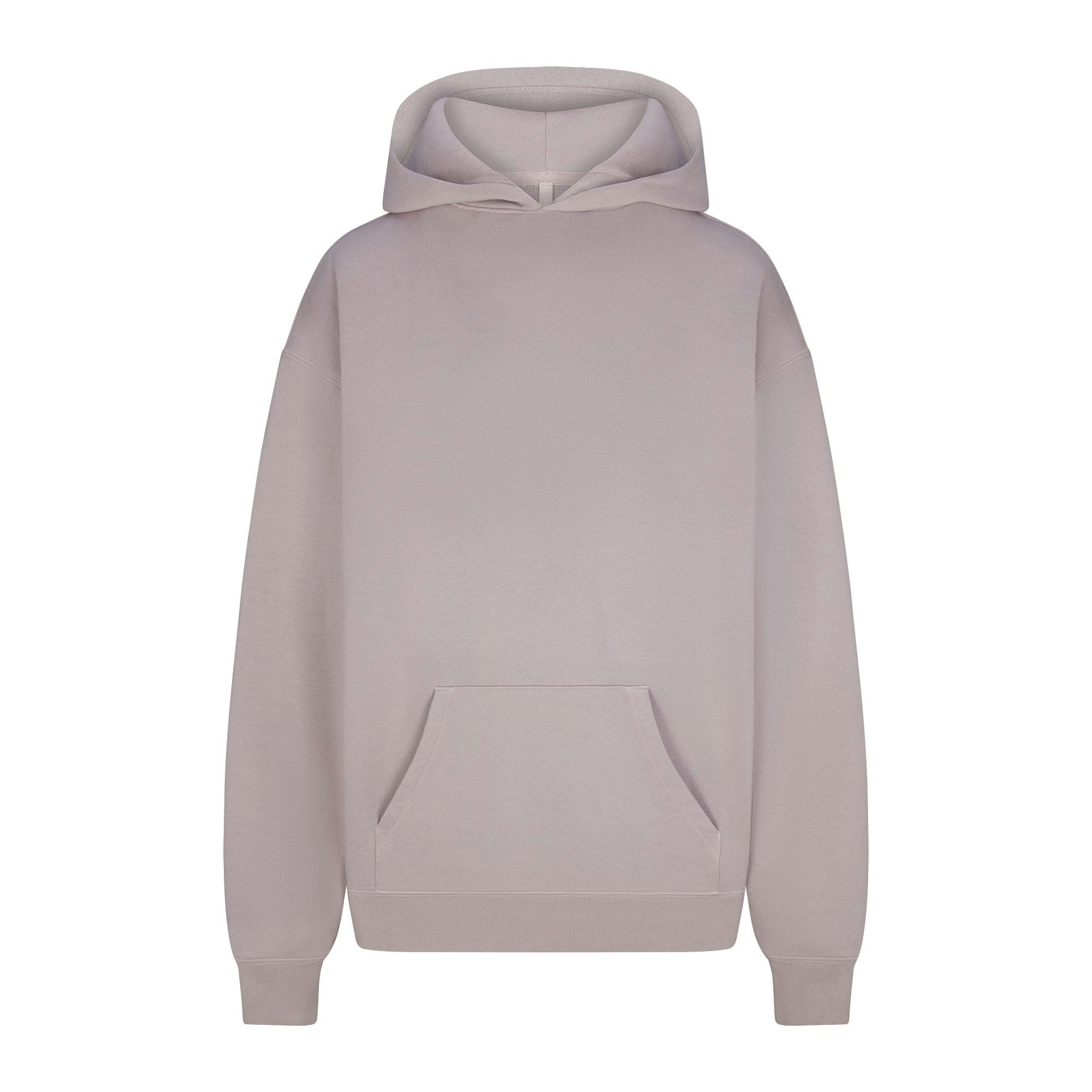 FRENCH TERRY OVERSIZED HOODIE | OYSTER FLAT ON A WHITE BACKGROUND | FLT