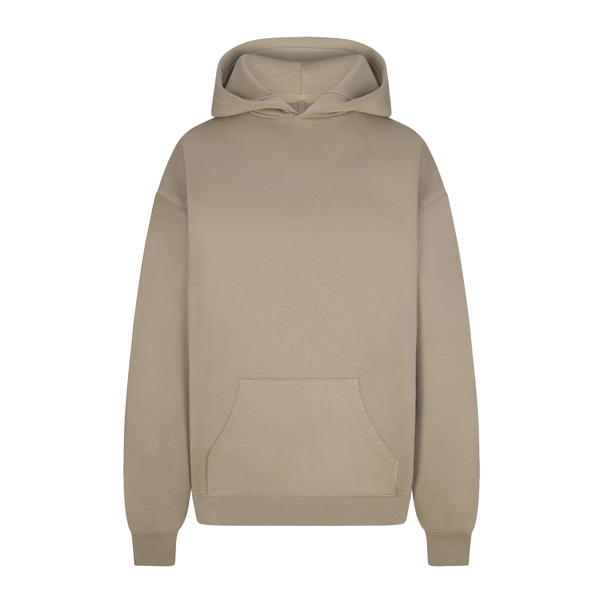 FRENCH TERRY OVERSIZED HOODIE | TAUPE