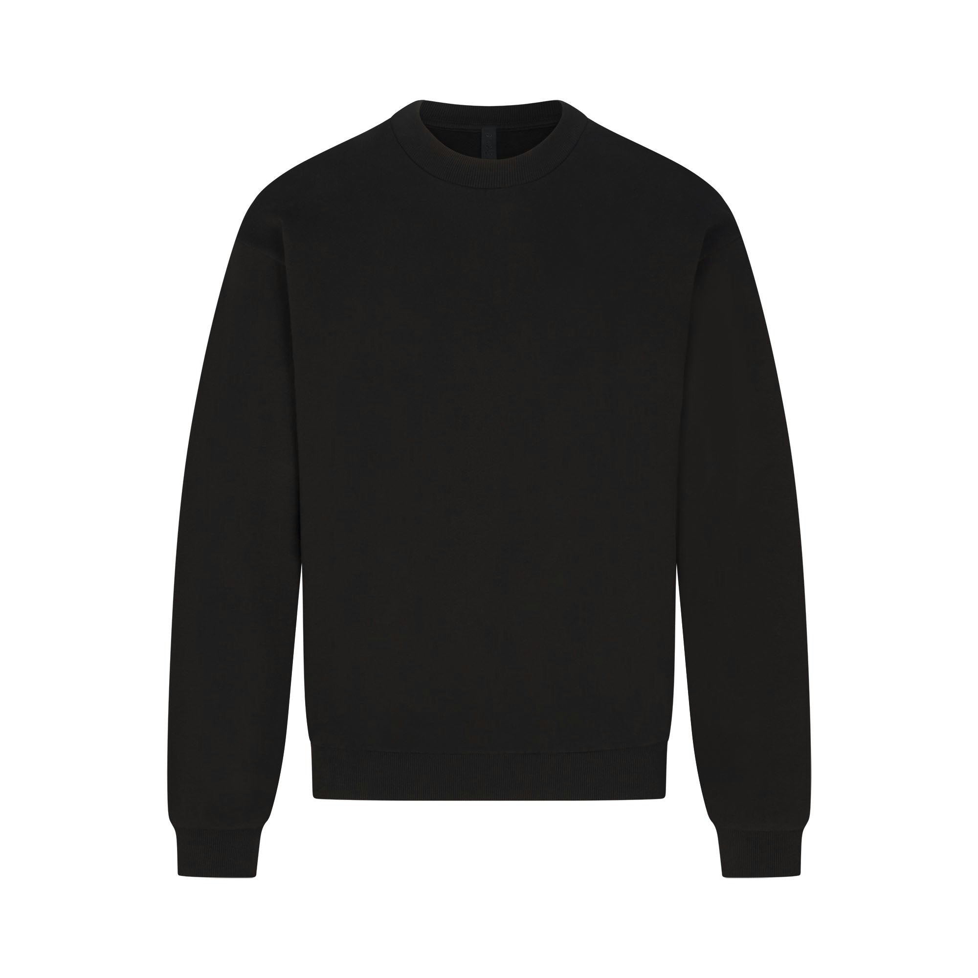 TERRY MENS CLASSIC CREWNECK WASHED OBSIDIAN FLAT ON A WHITE BACKGROUND | FLT | FLT