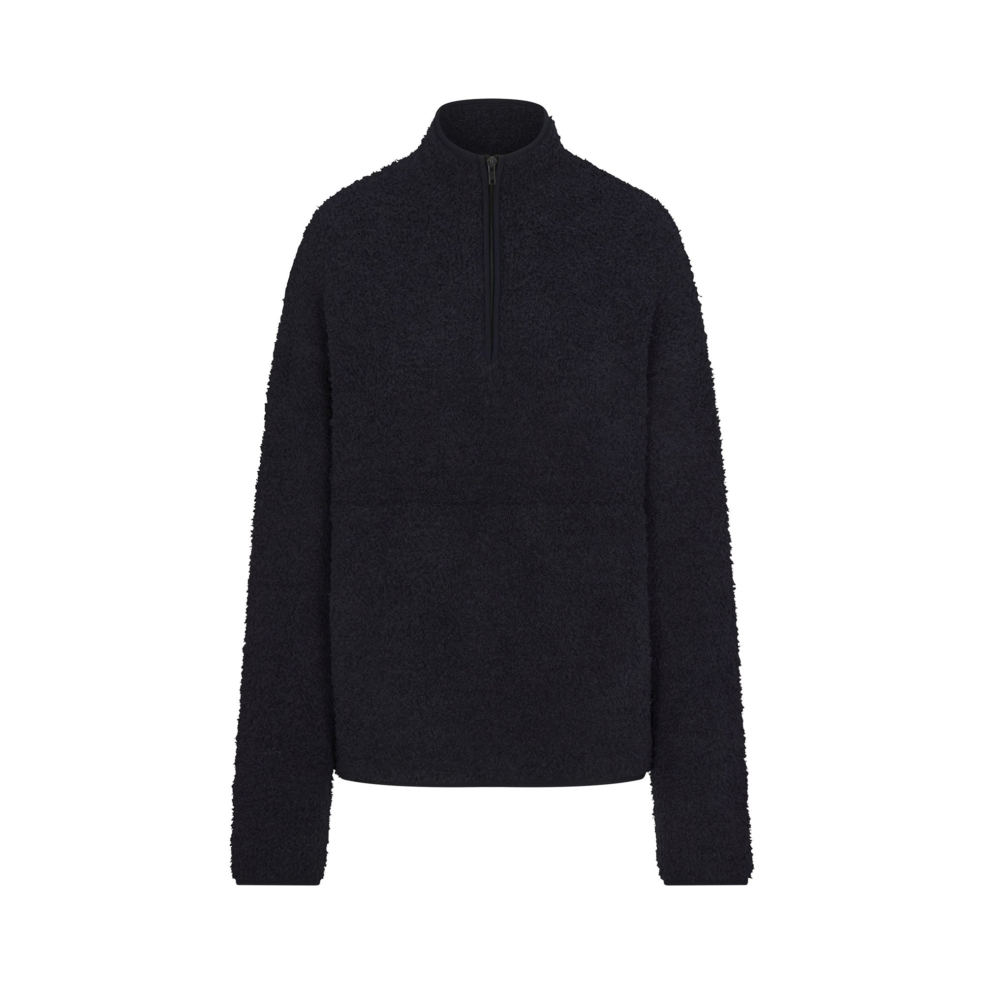 COZY KNIT UNISEX QUARTER ZIP PULLOVER | ONYX | XXS/XS