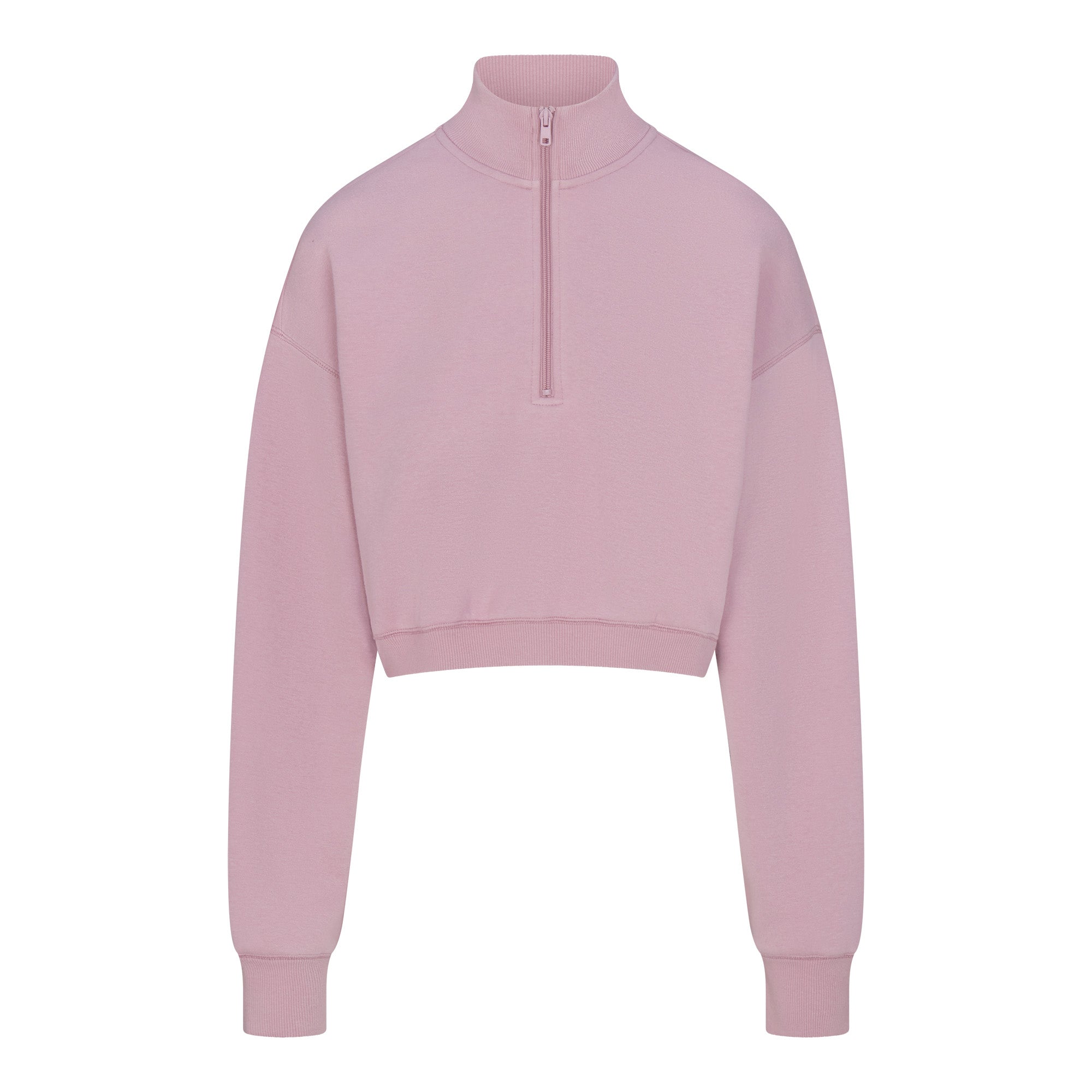 Half zip cropped fleece hot sale