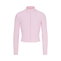 SWEATER KNITS CABLE KNIT ZIP UP