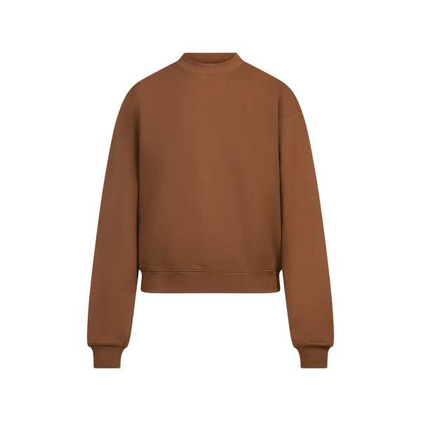 TEDDY OVERSIZED HALF ZIP UP PULLOVER CHAI