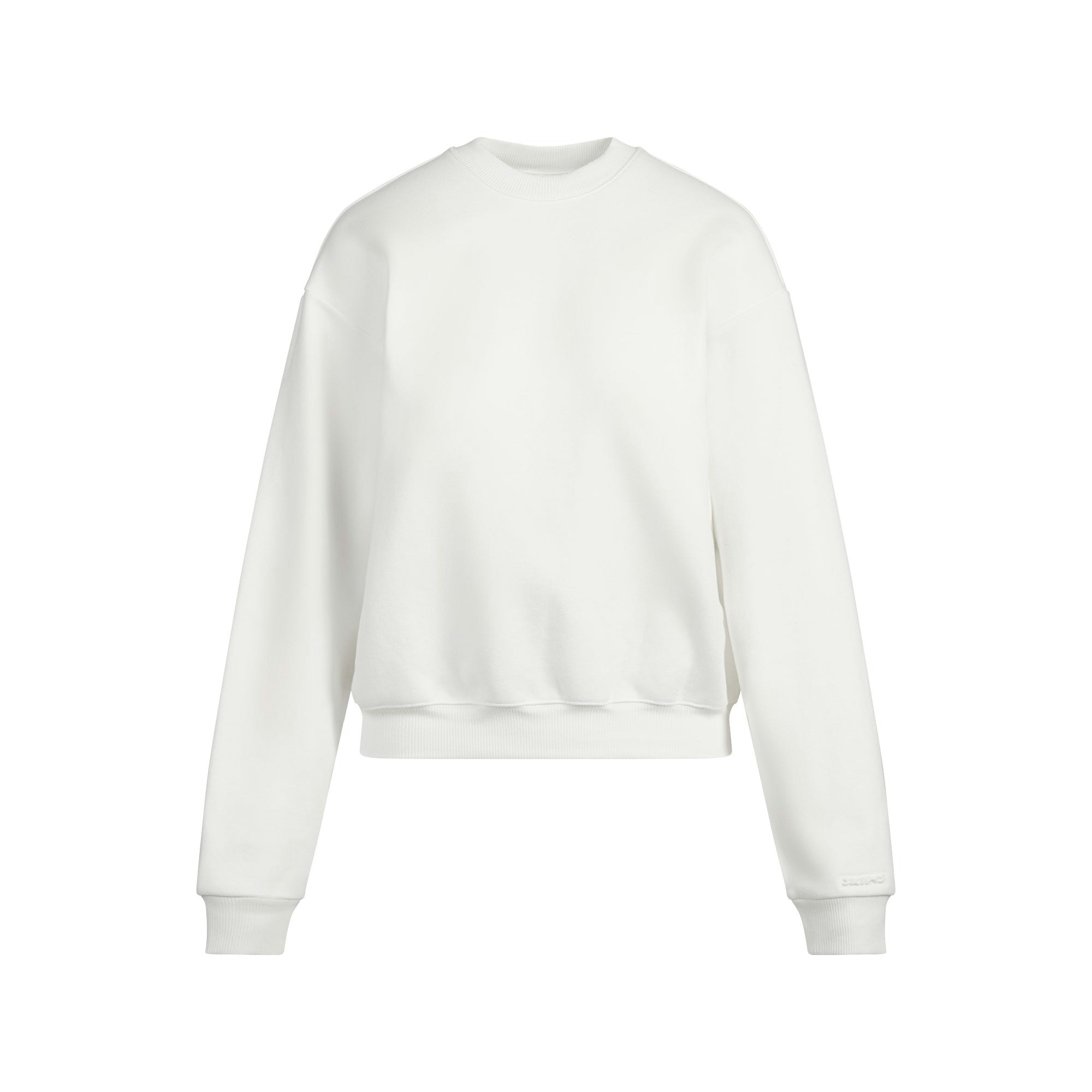 COTTON FLEECE CLASSIC CREWNECK | MARBLE FLAT ON A WHITE BACKGROUND | FLT