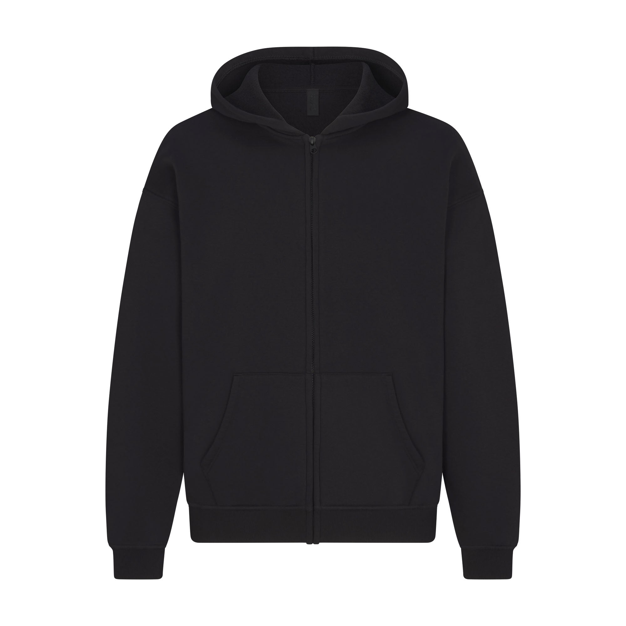 Plain black zip up sweater online