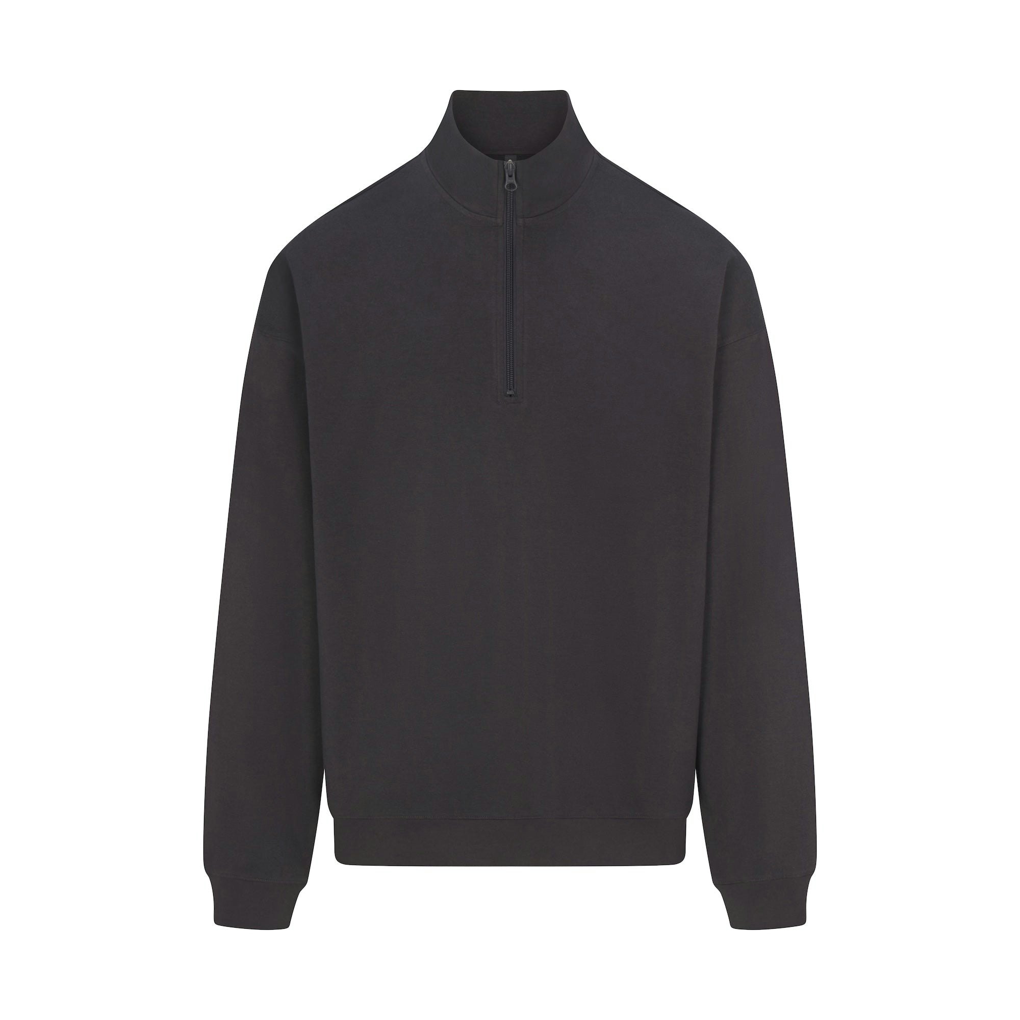 JERSEY LOUNGE MENS RELAXED QUARTER ZIP PULLOVER | ASH