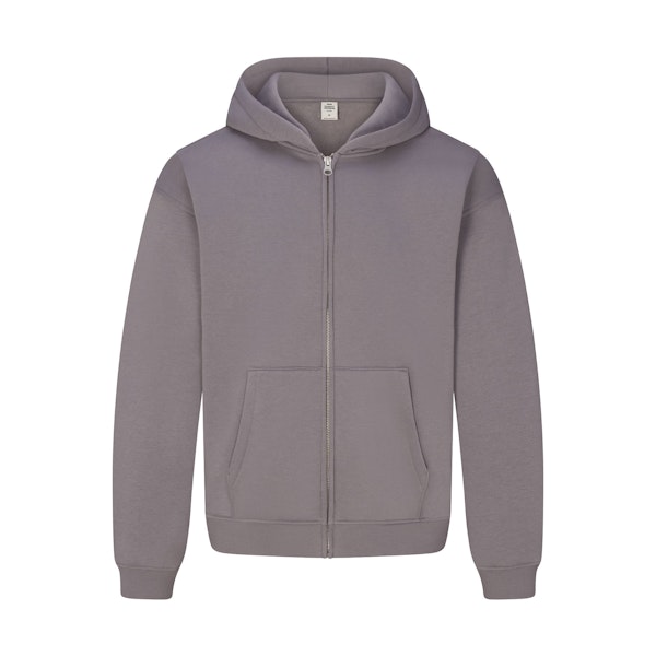 FLEECE LOUNGE MENS RELAXED ZIP UP HOODIE | SHADOW FLAT ON A WHITE BACKGROUND | FLT