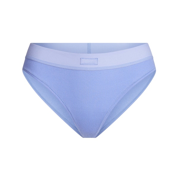 COTTON RIB BRIEF | BLUE VIOLET FLAT ON A WHITE BACKGROUND | FLT