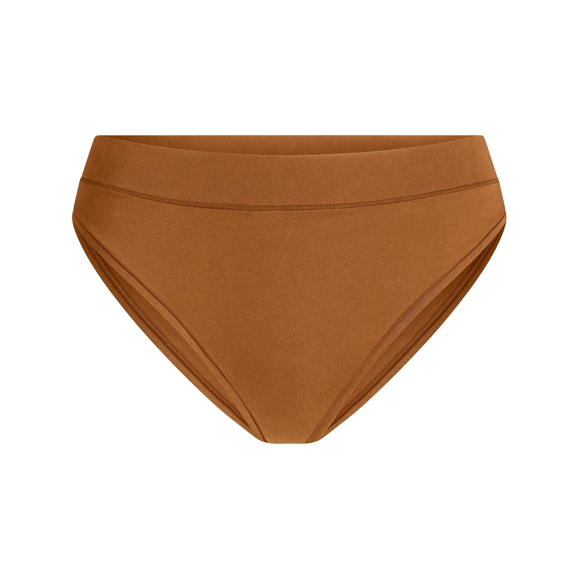 COTTON JERSEY CHEEKY TANGA | CHAI FLAT ON A WHITE BACKGROUND | FLT