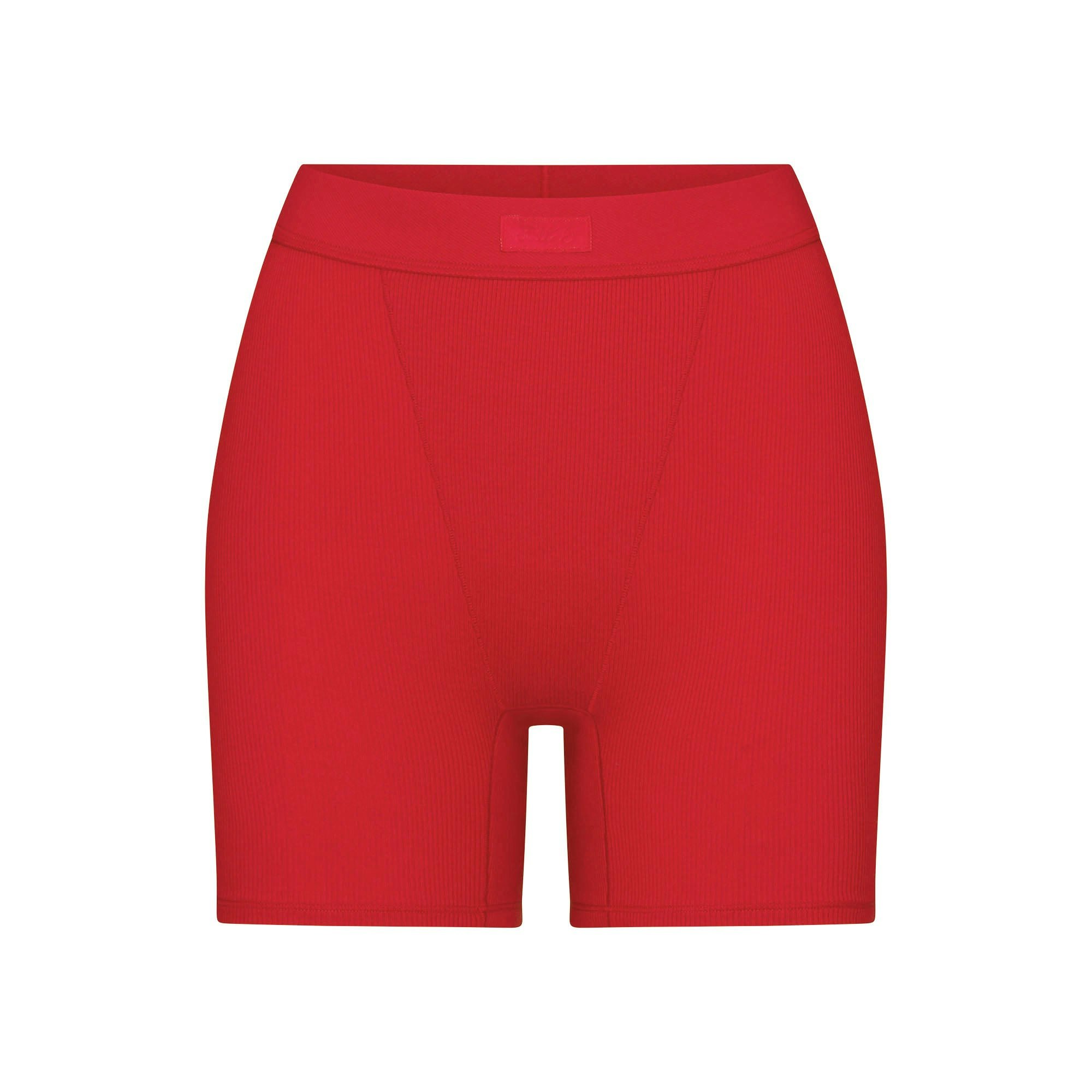 COTTON RIB BOXER | CRANBERRY