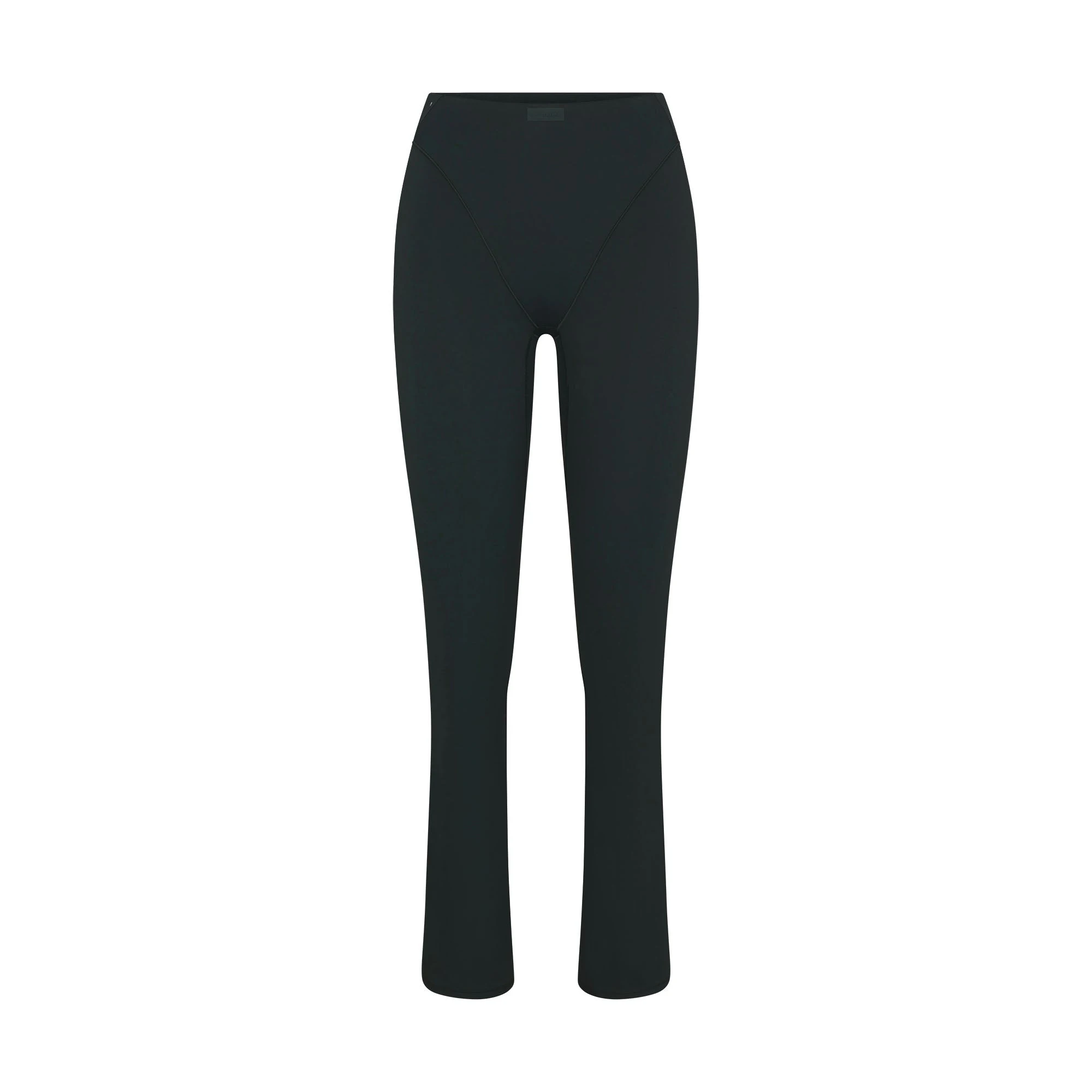 NikeSKIMS MATTE V-LINE 39" STRAIGHT LEGGING | DARK TEAL FLAT ON A WHITE BACKGROUND | FLT