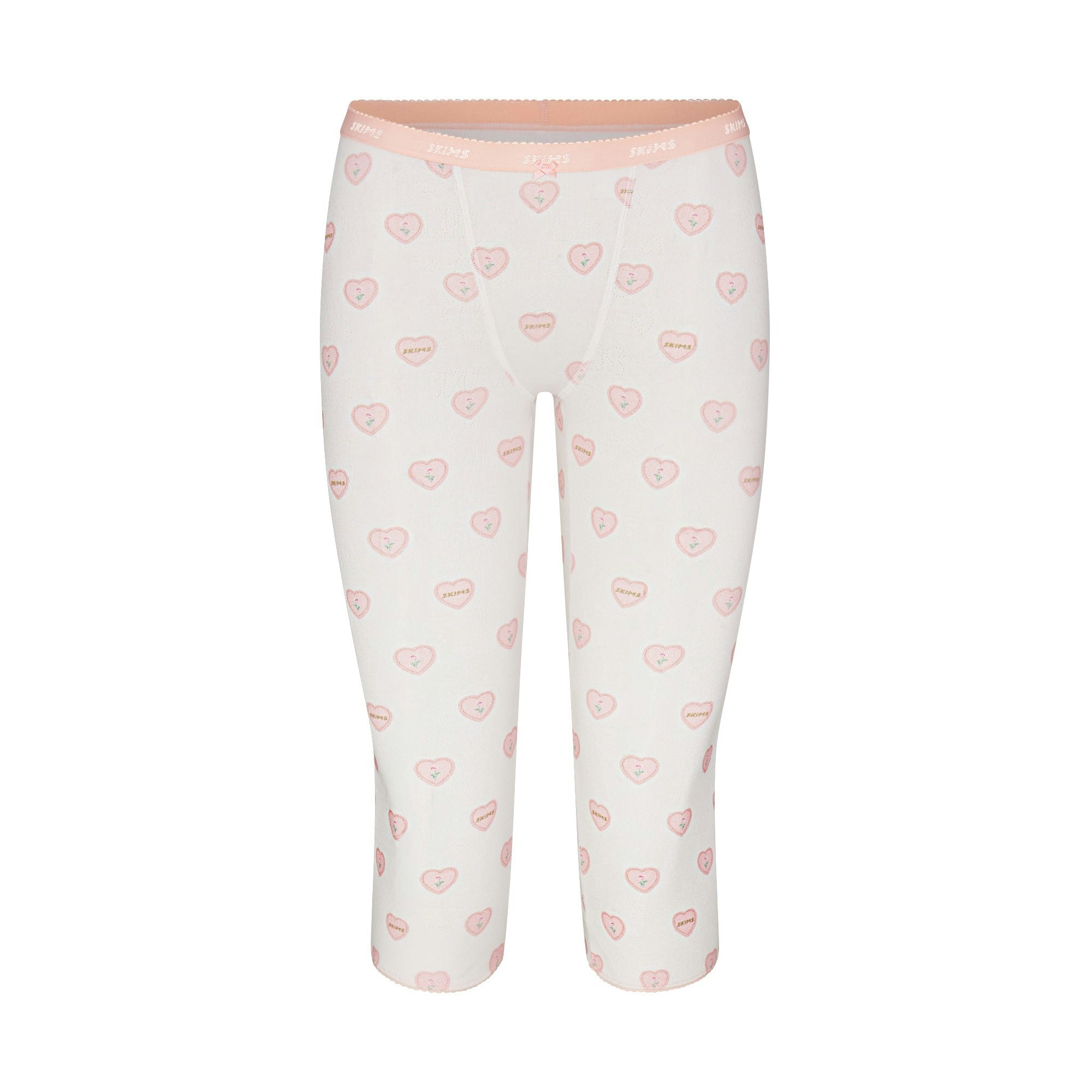 LOGO POINTELLE CAPRI | SNOW LACE HEARTS FLAT ON A WHITE BACKGROUND | FLT