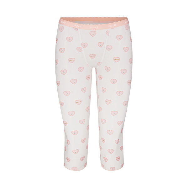 LOGO POINTELLE STRAIGHT LEG PANT | SNOW LACE HEARTS | SKIMS LOGO POINTELLE STRAIGHT LEG PANT | SNOW LACE HEARTS | SKIMS