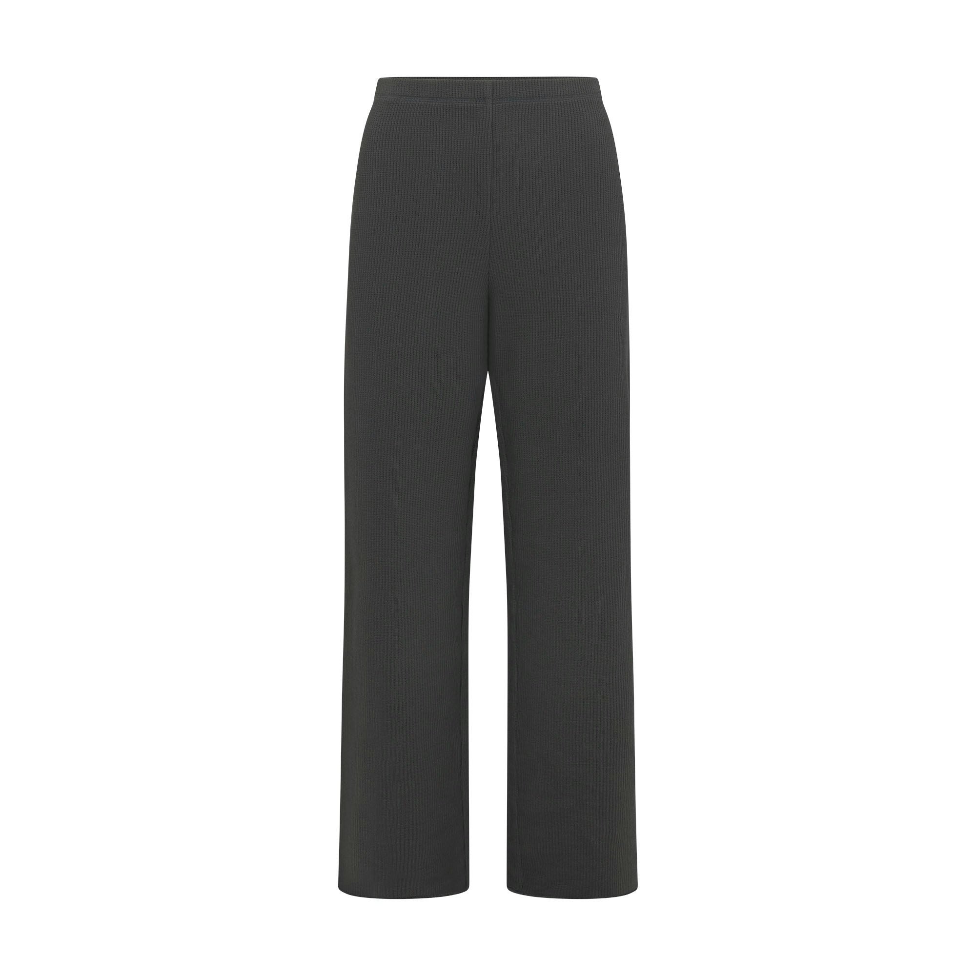 HEAVY WAFFLE STRAIGHT LEG PANT | ASH (PANTS) FLAT ON A WHITE BACKGROUND | FLT