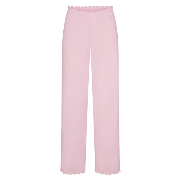 LOGO POINTELLE STRAIGHT LEG PANT | CHERRY BLOSSOM FLAT ON A WHITE BACKGROUND | FLT