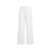 COTTON POPLIN STRAIGHT LEG PANT
