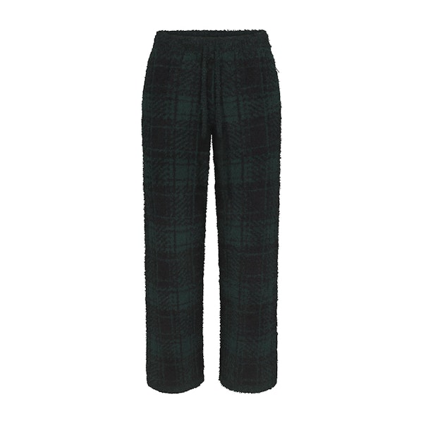 COZY KNIT UNISEX PANT | CYPRESS PLAID FLAT ON A WHITE BACKGROUND | FLT