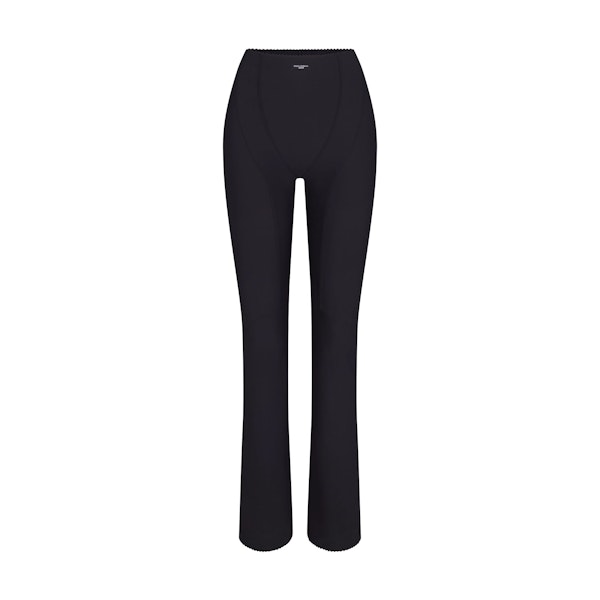 DOLCE&GABBANA X SKIMS SKIMS BODY PANT | ONYX (PANTS) FLAT ON A WHITE BACKGROUND | FLT
