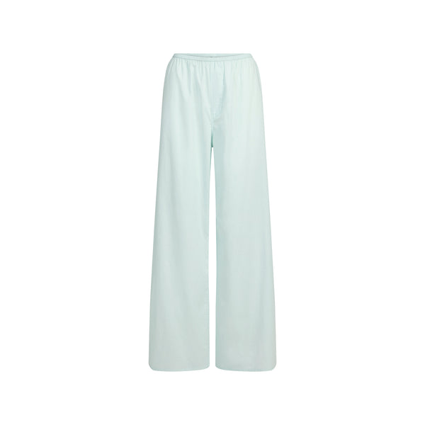 COTTON JERSEY WIDE LEG PANT | SPEARMINT