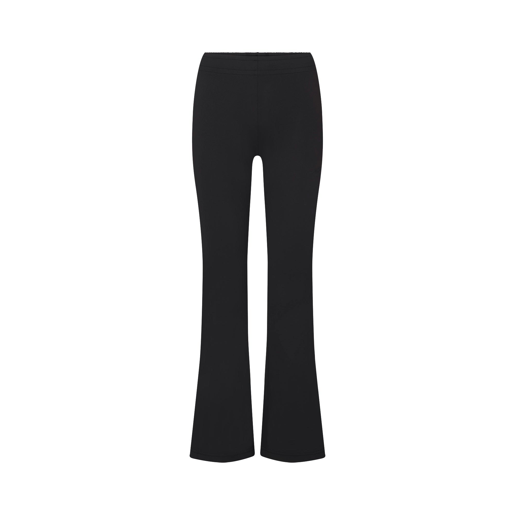 NikeSKIMS AIRY STRAIGHT LEG PANT | OBSIDIAN FLAT ON A WHITE BACKGROUND | FLT