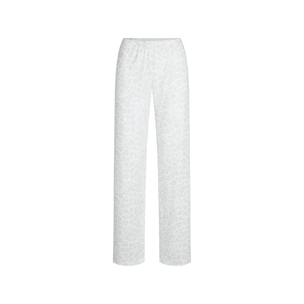HEAVY POINTELLE STRAIGHT LEG PANT | PACIFIC LEOPARD PRINT FLAT ON A WHITE BACKGROUND @ | FLT