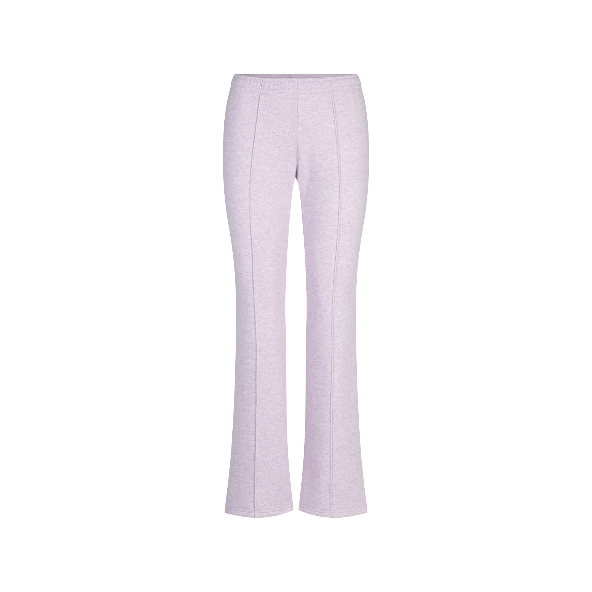 COTTON FLEECE LOW RISE SLIM PANT | PURPLE HEATHER