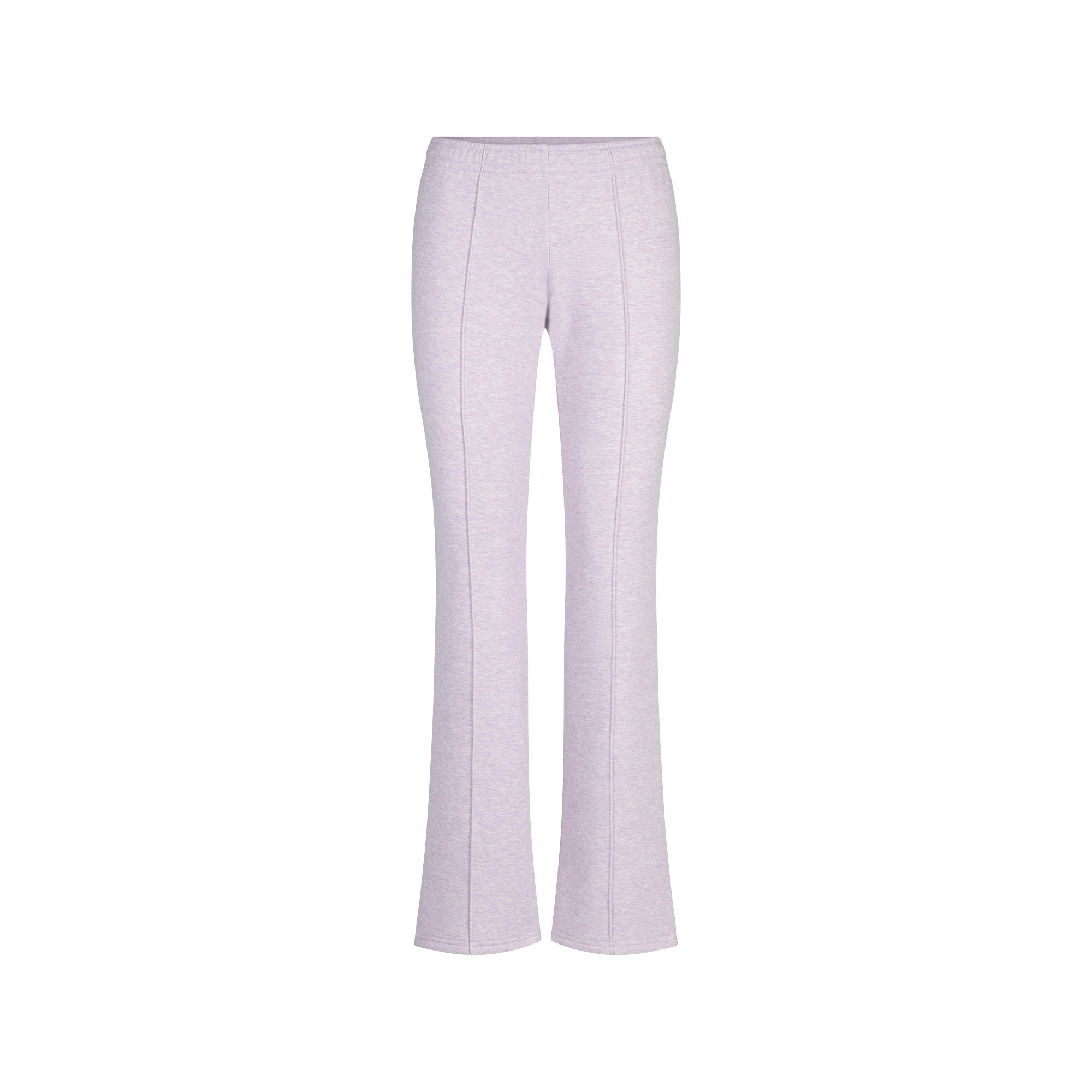 COTTON FLEECE LOW RISE SLIM PANT | PURPLE HEATHER FLAT ON A WHITE BACKGROUND @ | FLT