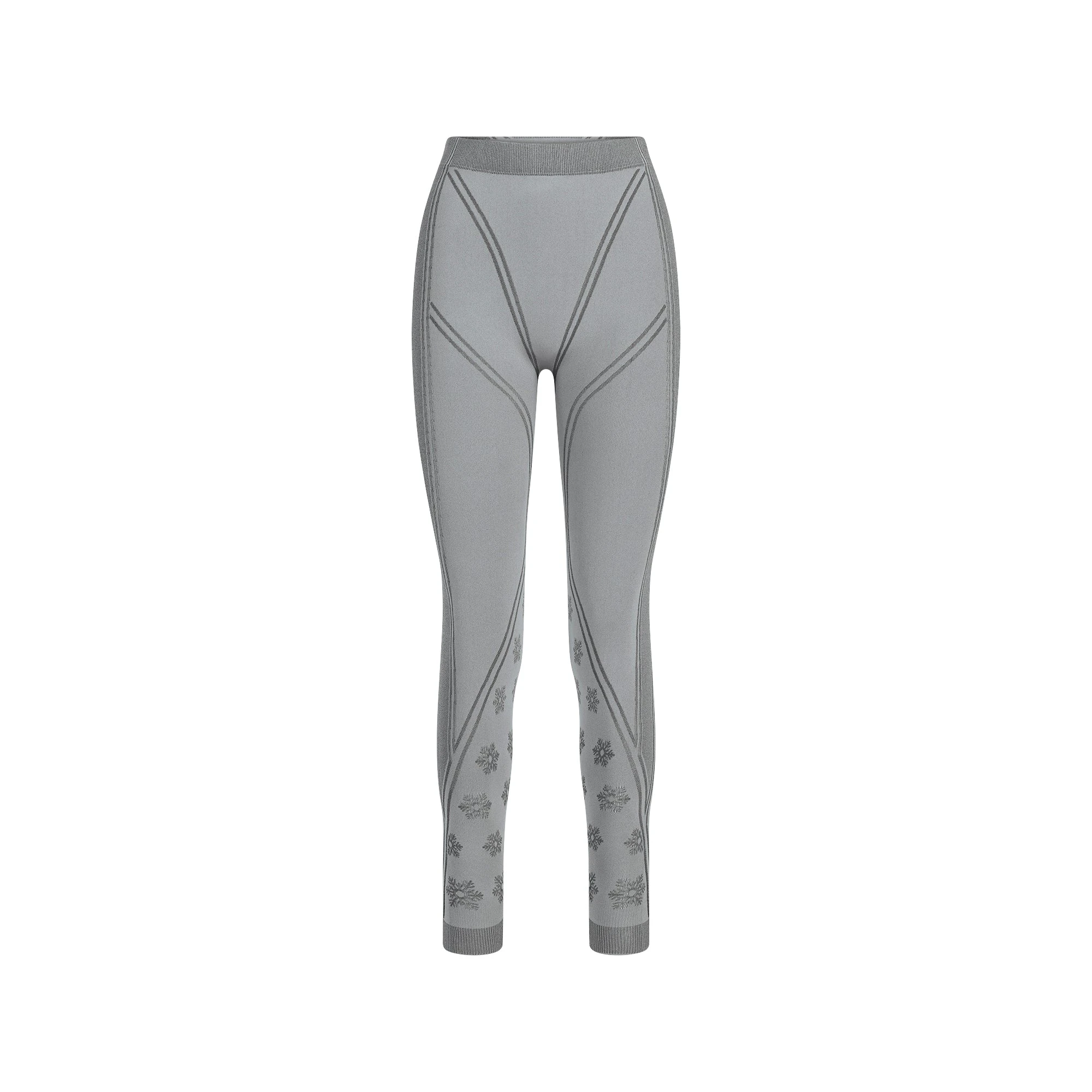 SKIMS FIRST LAYERS LEGGING | MIRROR WINTER FAIR ISLE FLAT ON A WHITE BACKGROUND | FLT