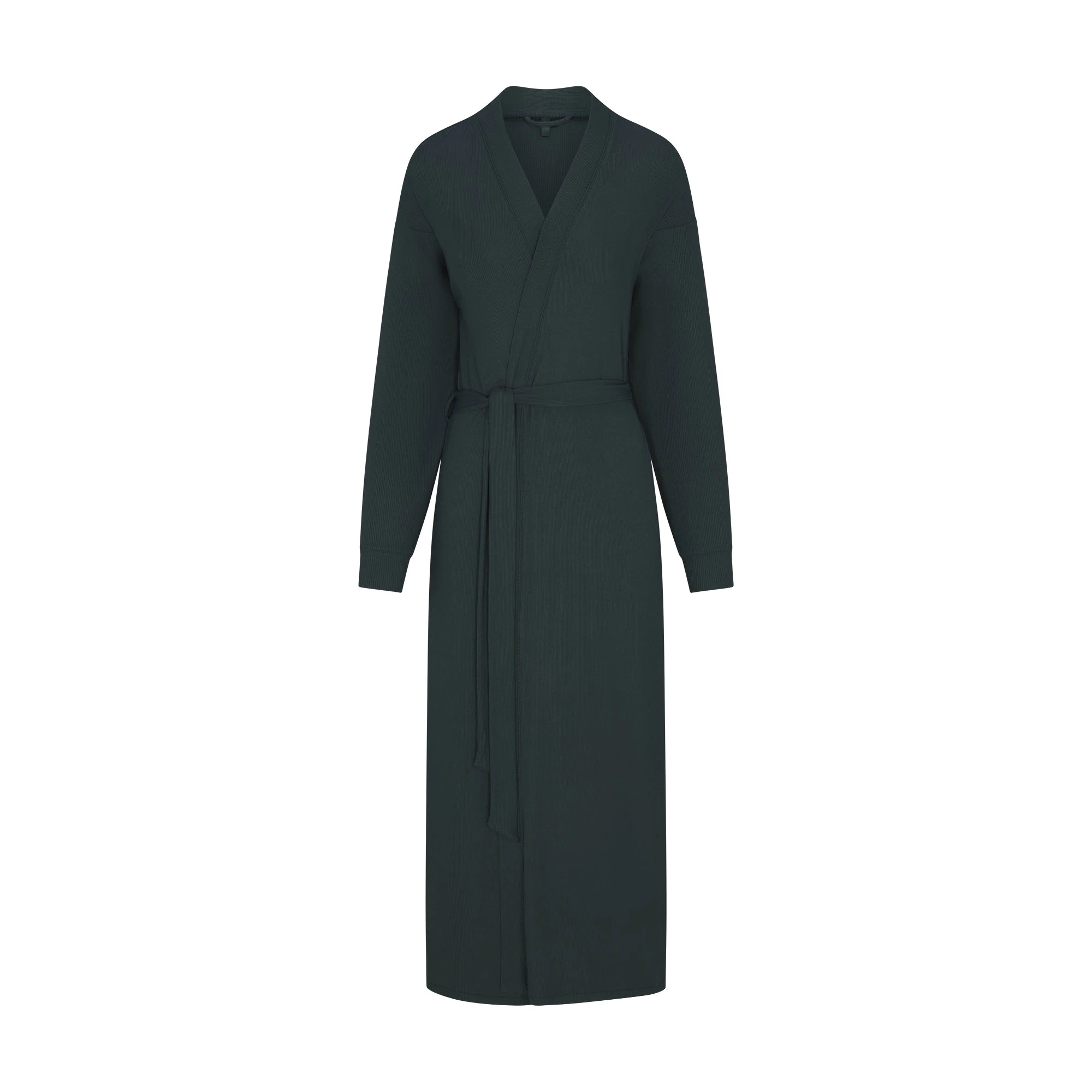 SOFT LOUNGE LONG ROBE | CYPRESS FLAT ON A WHITE BACKGROUND | FLT