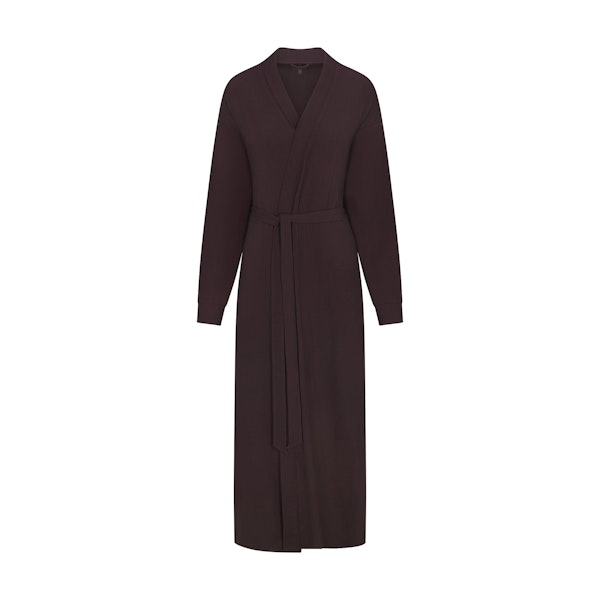 SOFT LOUNGE LONG ROBE | PHOENIX FLAT ON A WHITE BACKGROUND | FLT