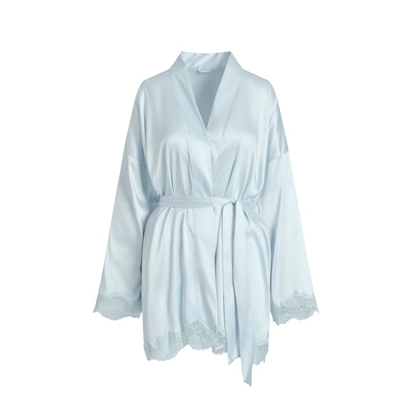 WOVEN SHINE LACE ROBE | CLOUD FLAT ON A WHITE BACKGROUND | FLT