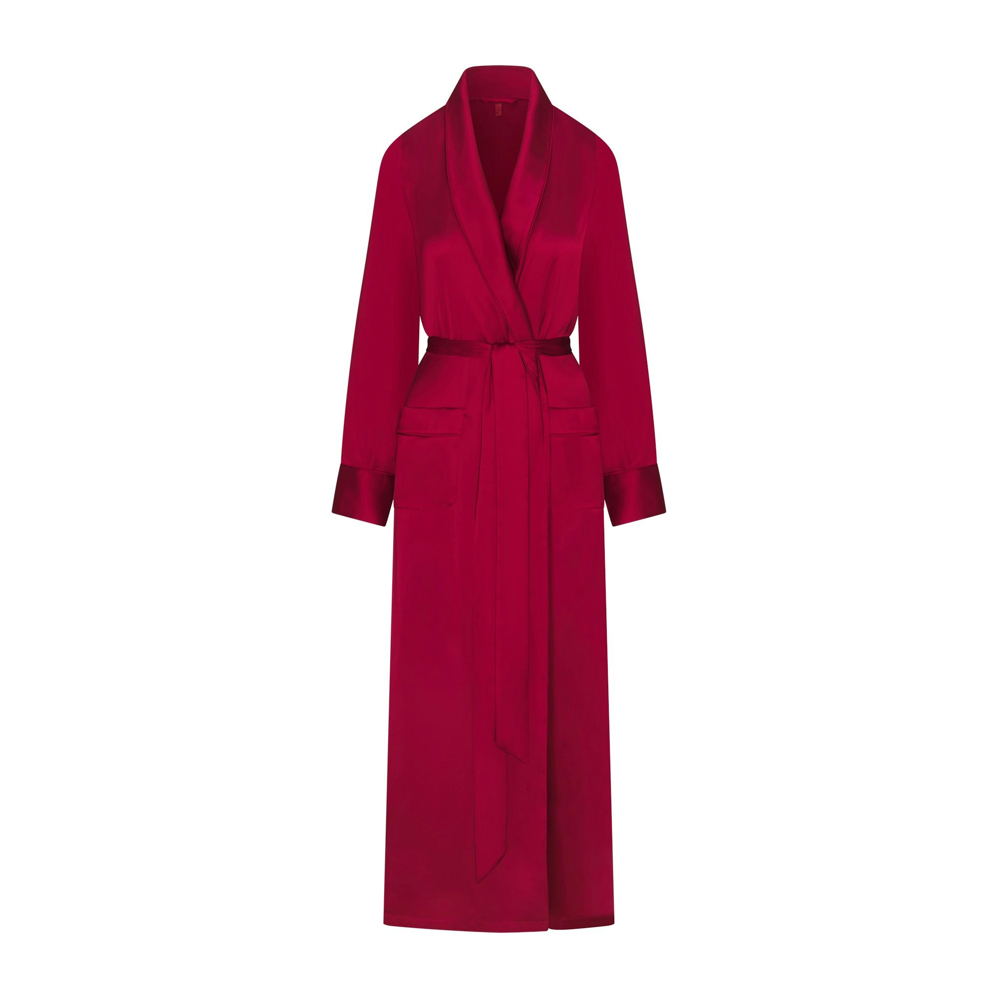 WOVEN SHINE LONG ROBE | BRICK FLAT ON A WHITE BACKGROUND | FLT