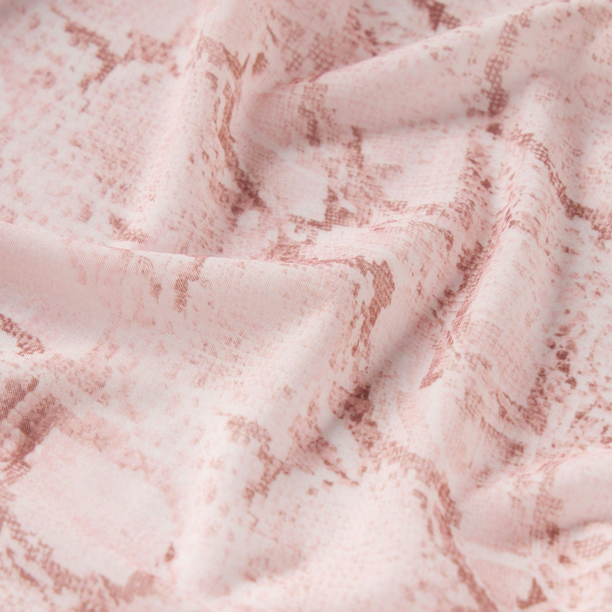 MILKY SHEER LONG SKIRT | ROSE PASTEL SNAKE PRINT ADDITIONAL FABRIC DETAILS