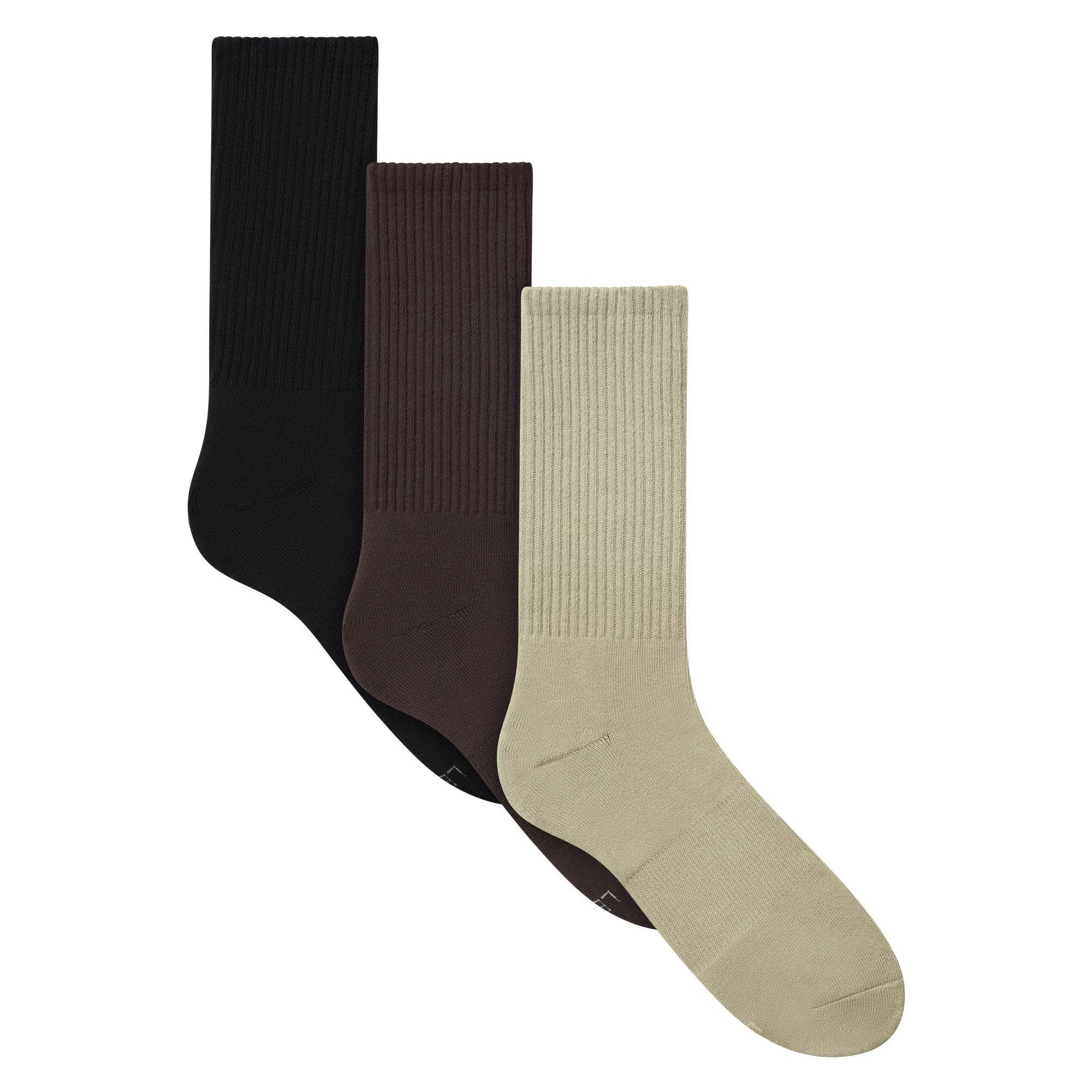 MENS TUBE CREW SOCK 3 PACK PHOENIX MULTI FLAT ON A WHITE BACKGROUND | FLT | FLT