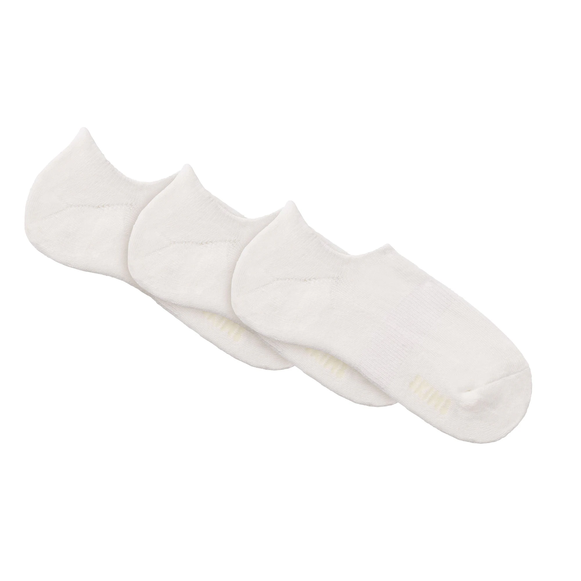 MENS NO SHOW SOCK 3-PACK | CHALK FLAT ON A WHITE BACKGROUND | FLT