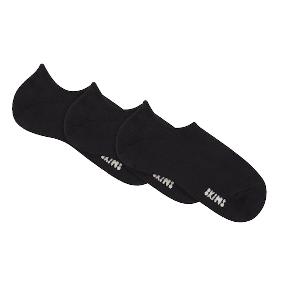 MENS NO SHOW SOCK 3-PACK | ONYX FLAT ON A WHITE BACKGROUND | FLT