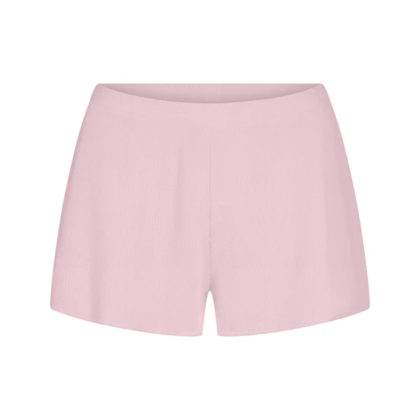 WAFFLE SHORT | CHERRY BLOSSOM (SHORTS) FLAT ON A WHITE BACKGROUND | FLT