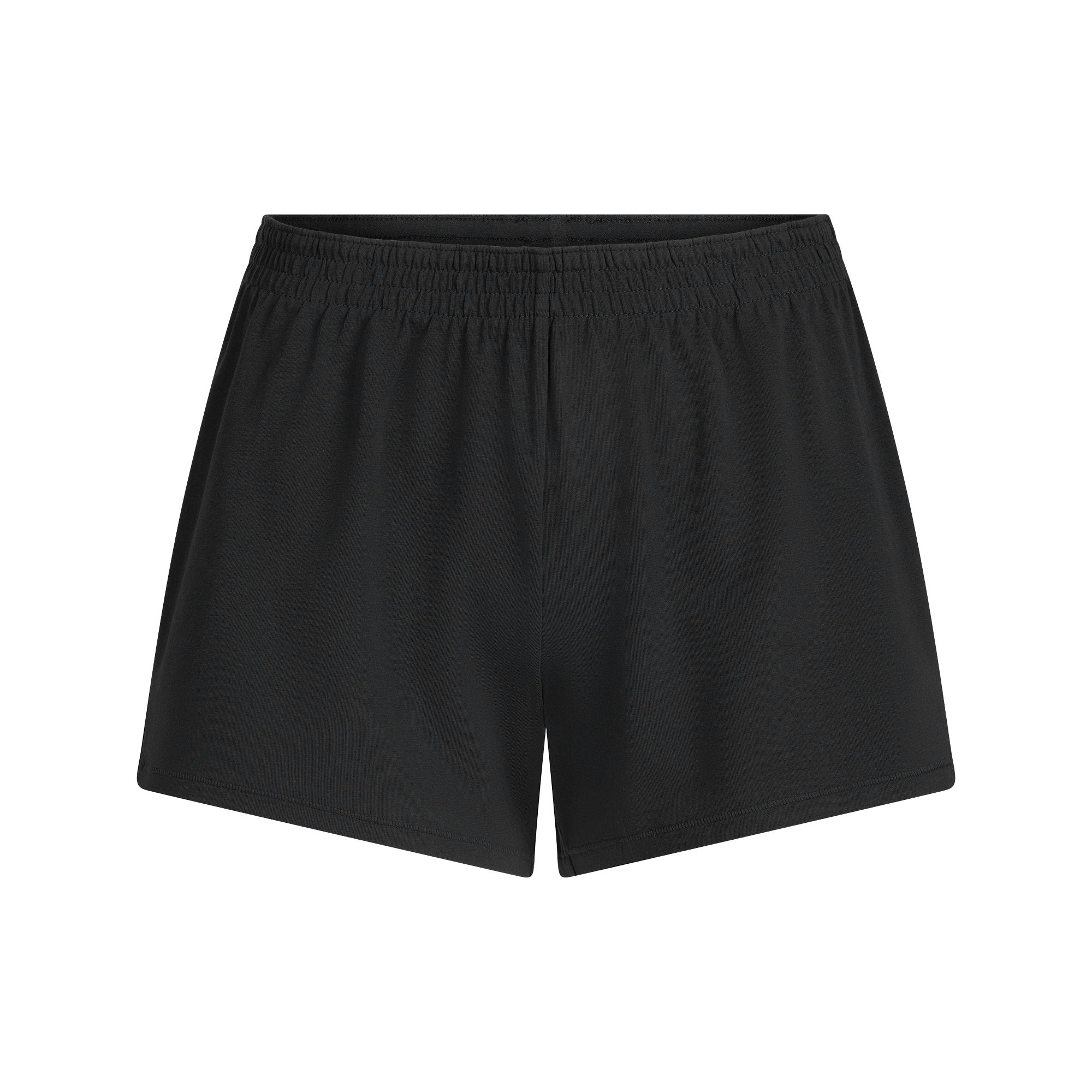 COTTON JERSEY LOOSE SHORT | SOOT FLAT ON A WHITE BACKGROUND | FLT