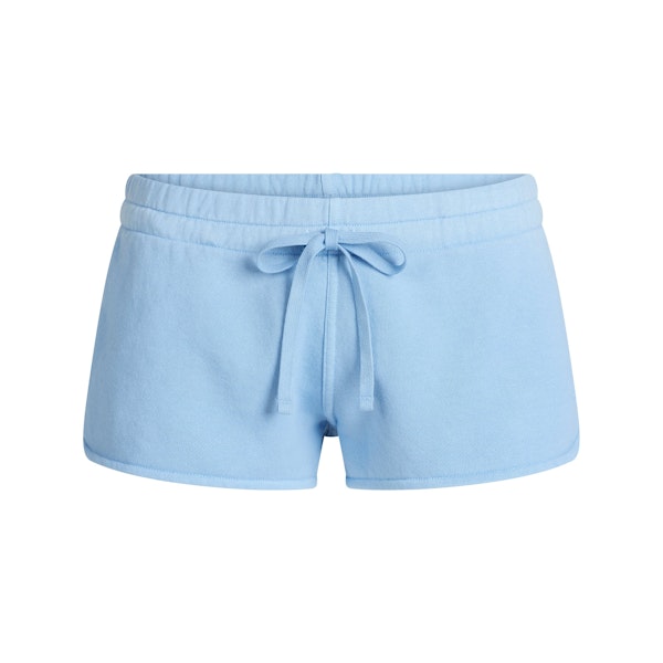 FRENCH TERRY SHORT SHORT | BLUE BELL FLAT ON A WHITE BACKGROUND | FLT