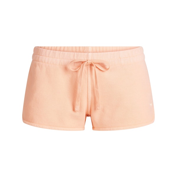 FRENCH TERRY SHORT SHORT | CANTALOUPE FLAT ON A WHITE BACKGROUND | FLT
