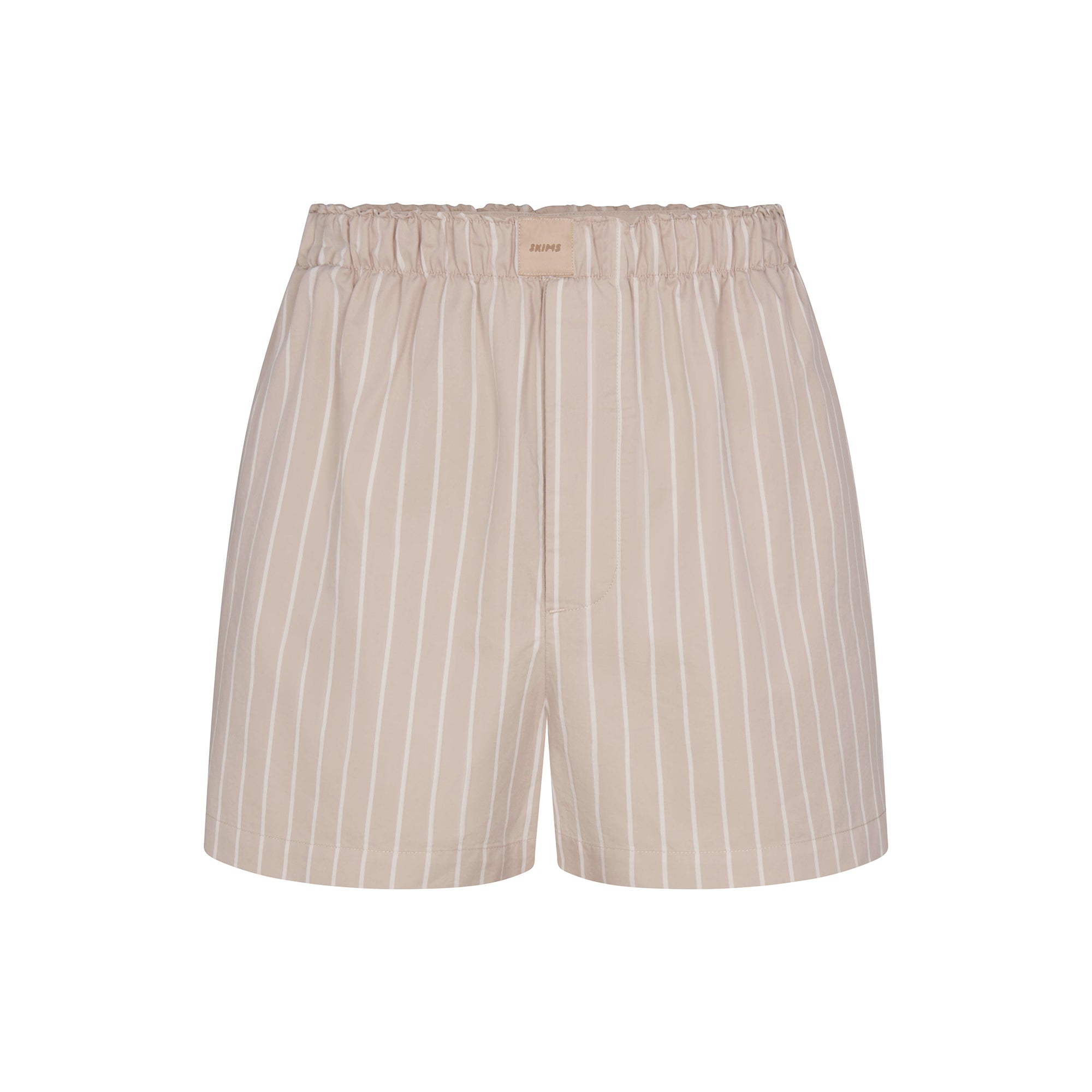 COTTON POPLIN BOXER | STONE STRIPE