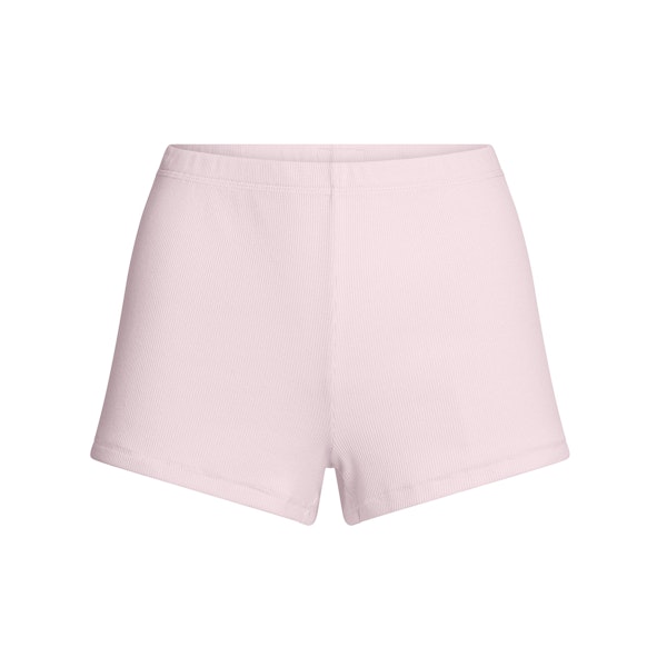 COTTON RIB LOOSE SHORT