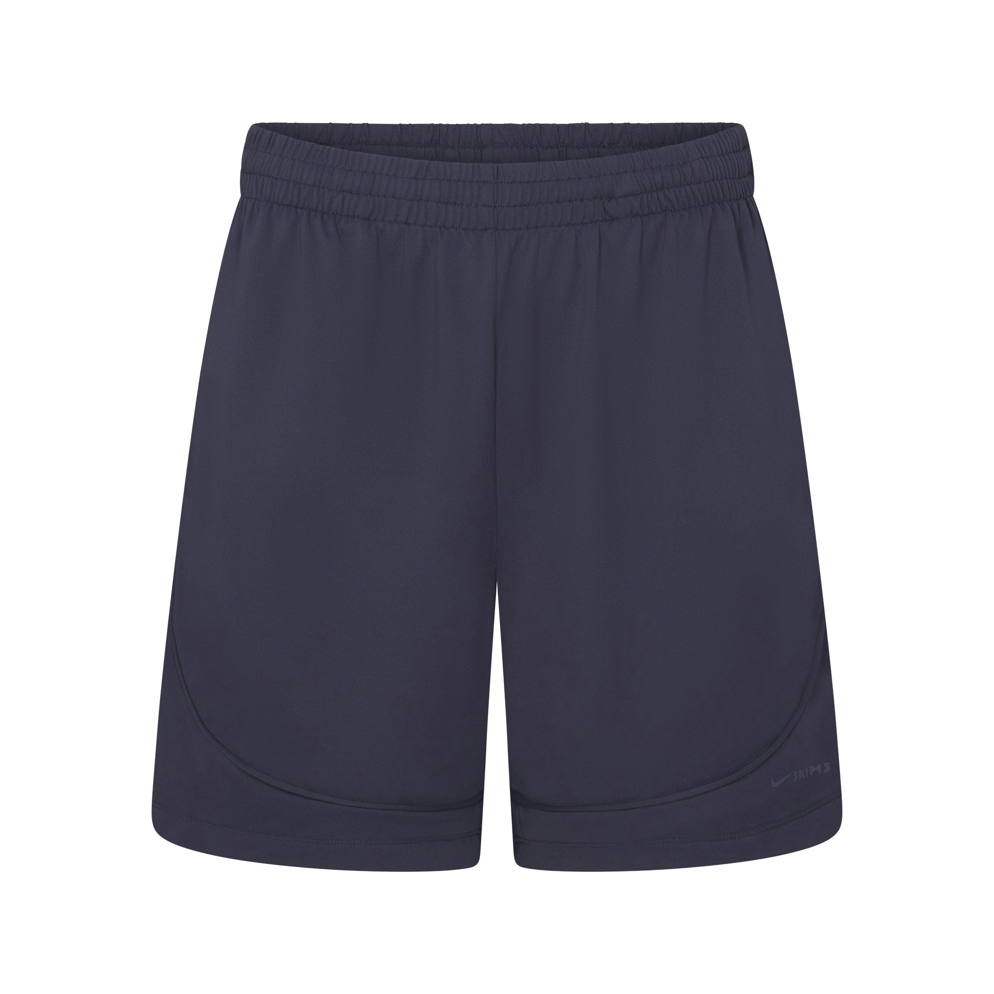 NikeSKIMS AIRY RELAXED SHORT | DEEP ROYAL FLAT ON A WHITE BACKGROUND | FLT