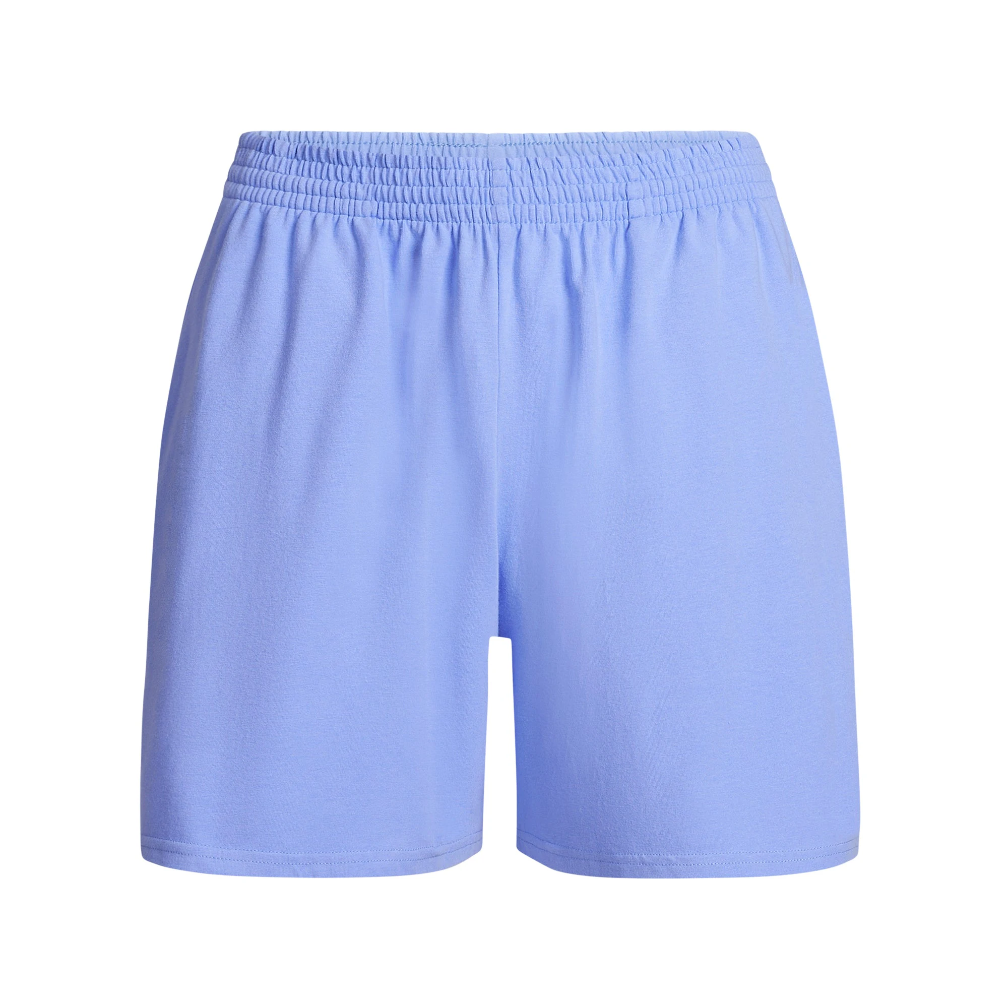 COTTON JERSEY CLASSIC SHORT | BLUE VIOLET FLAT ON A WHITE BACKGROUND | FLT